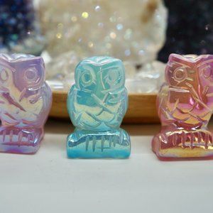 Aura Quartz Owls
